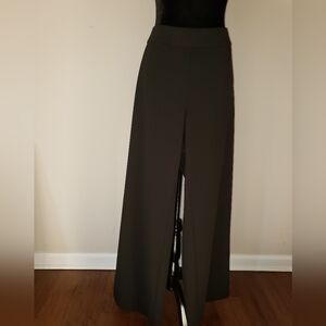 Plus Elegant Black Wide Leg Pant